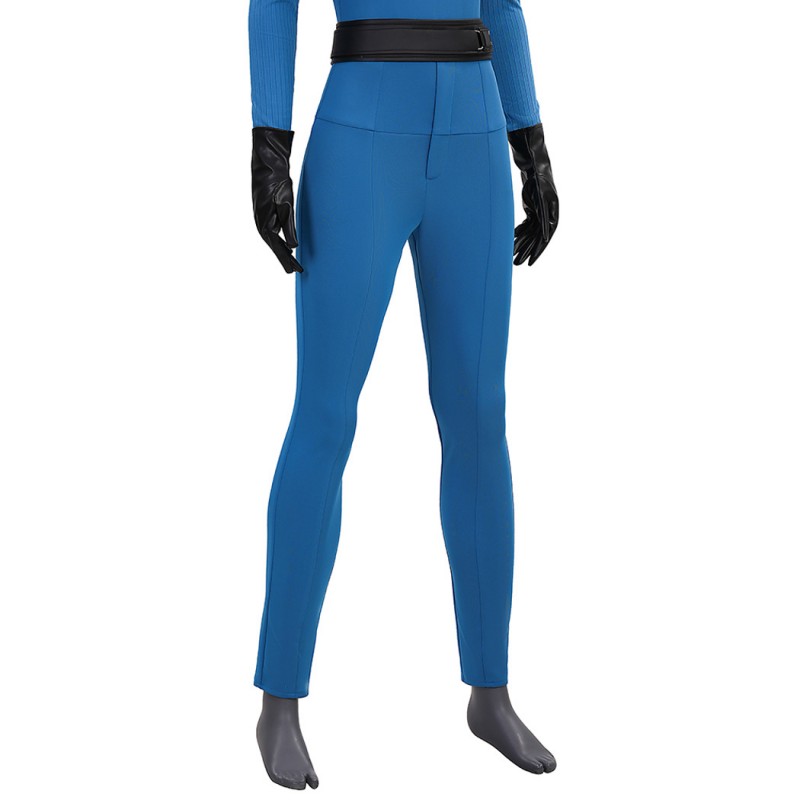 Fantastic Four Invisible Woman Classic Suit The Fantastic Four First Steps Blue Cosplay Costume