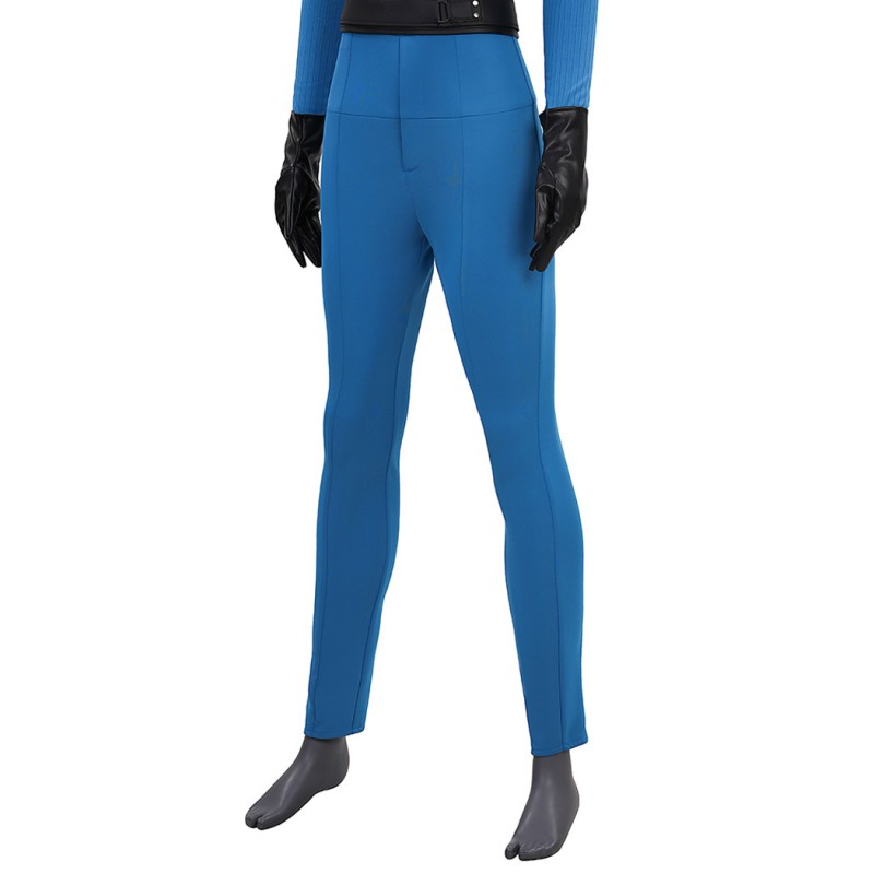 Fantastic Four Invisible Woman Classic Suit The Fantastic Four First Steps Blue Cosplay Costume