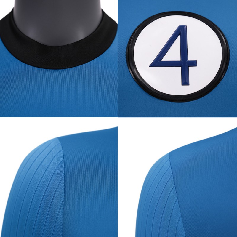 Fantastic Four Invisible Woman Classic Suit The Fantastic Four First Steps Blue Cosplay Costume
