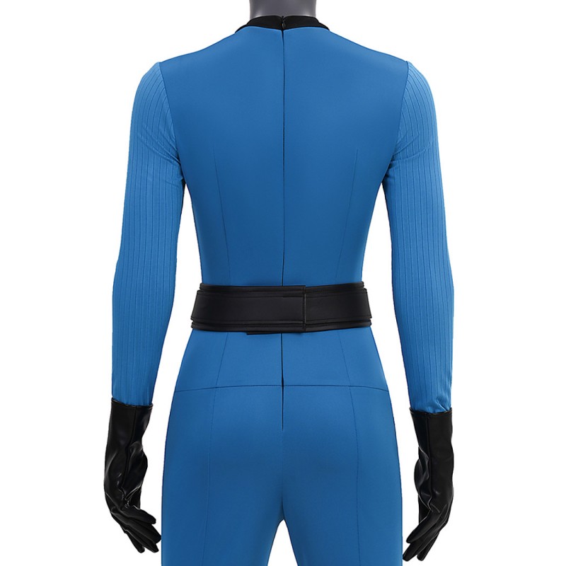 Fantastic Four Invisible Woman Classic Suit The Fantastic Four First Steps Blue Cosplay Costume