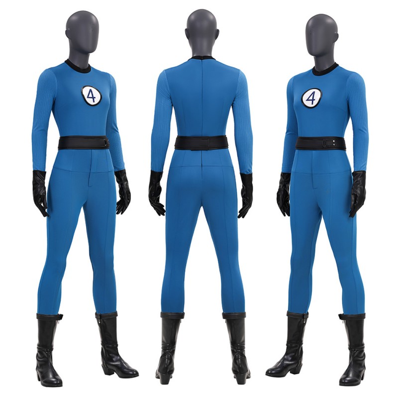 Fantastic Four Invisible Woman Classic Suit The Fantastic Four First Steps Blue Cosplay Costume