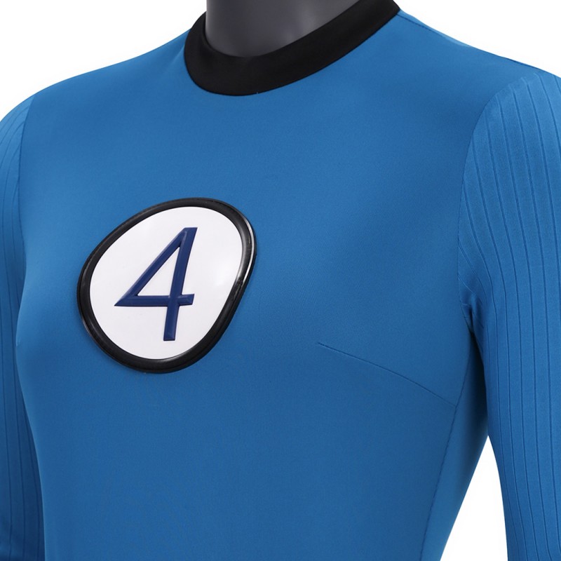 Fantastic Four Invisible Woman Classic Suit The Fantastic Four First Steps Blue Cosplay Costume
