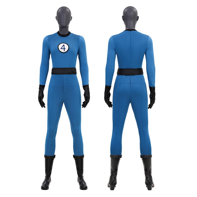 Fantastic Four Invisible Woman Classic Suit The Fantastic Four First Steps Blue Cosplay Costume