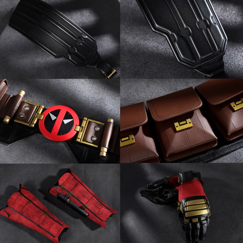 Deadpool 3 Costume Deadpool & Wolverine Halloween Suit Wade Wilson Red Outfits
