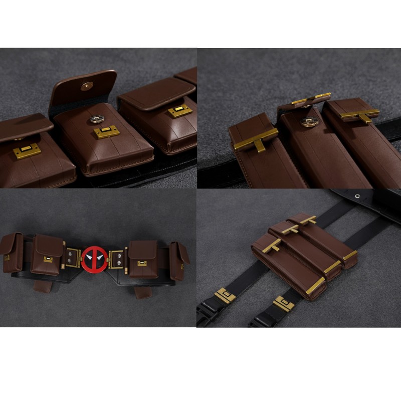 Deadpool 3 Costume Deadpool & Wolverine Halloween Suit Wade Wilson Red Outfits