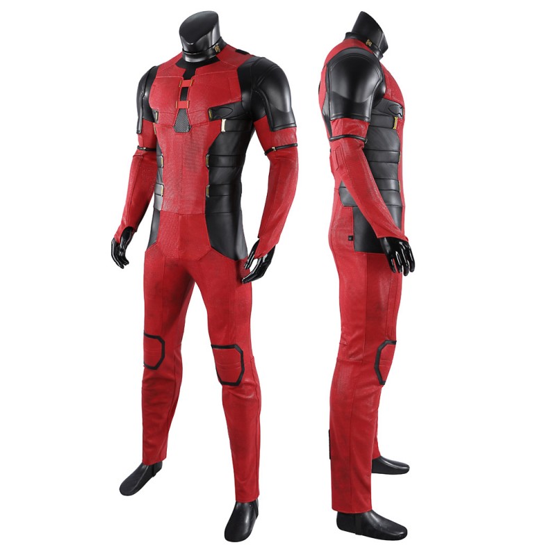 Deadpool 3 Costume Deadpool & Wolverine Halloween Suit Wade Wilson Red Outfits