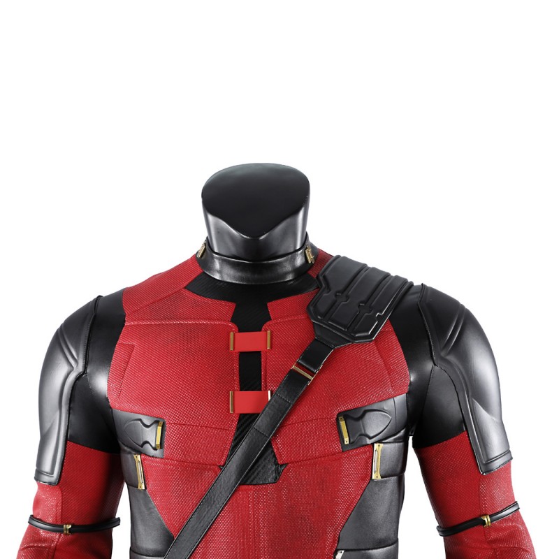 Deadpool 3 Costume Deadpool & Wolverine Halloween Suit Wade Wilson Red Outfits