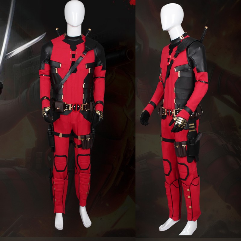 Wade Wilson Cosplay Costume Deadpool 3 Red Halloween Suit