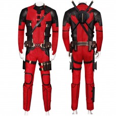 Deadpool 3 Cosplay Costume Wade Wilson Red Suit Halloween Outfits Deluxe Edition