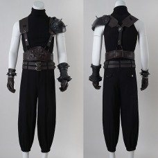 Final Fantasy 7 Cloud Strife Cosplay Costume FF VII Halloween Suit Black Outfits