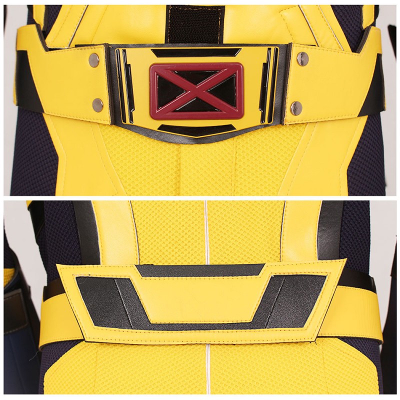 Deadpool & Wolverine Cosplay Costume Wolverine Halloween Suit Yellow Outfits