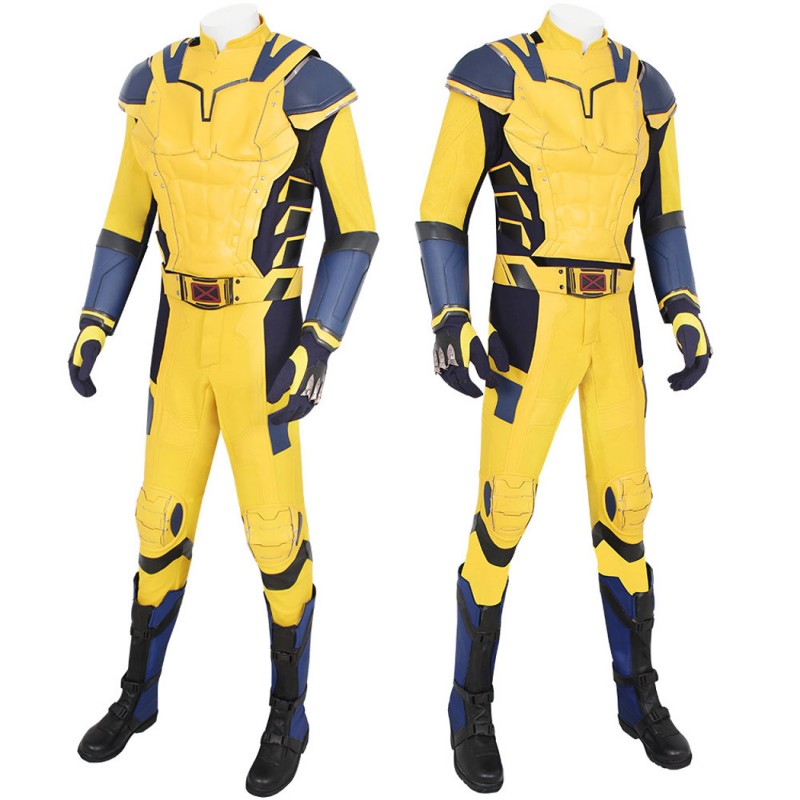 Deadpool & Wolverine Cosplay Costume Wolverine Halloween Suit Yellow Outfits