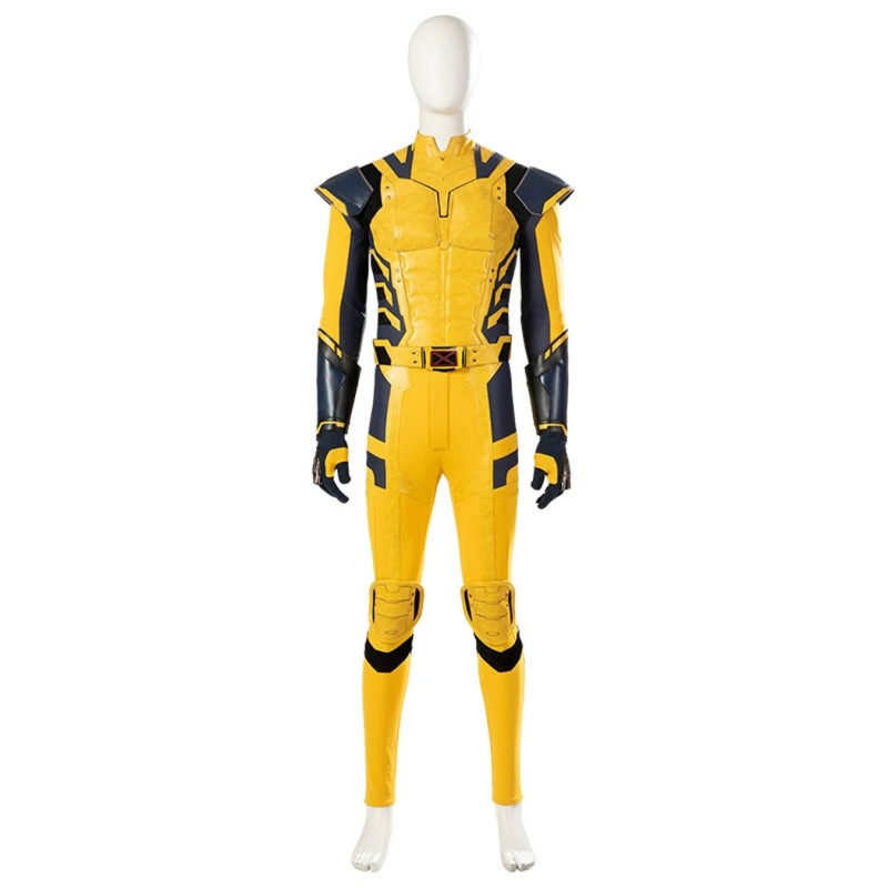 Deadpool & Wolverine Cosplay Costume Wolverine Halloween Suit Yellow Outfits