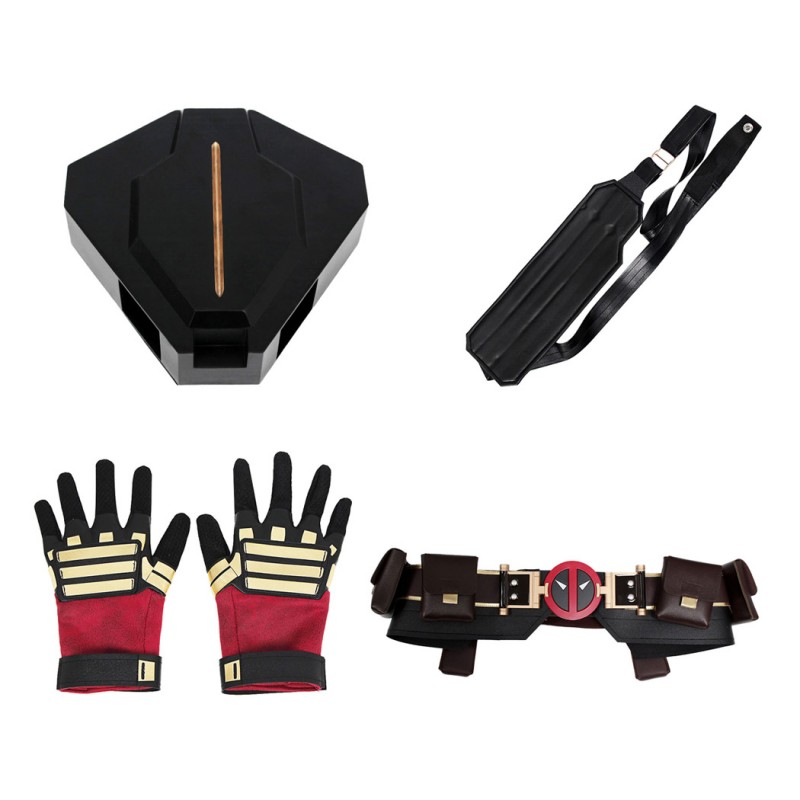 Deadpool 3 Wade Wilson Cosplay Costume Male Red Halloween Suit