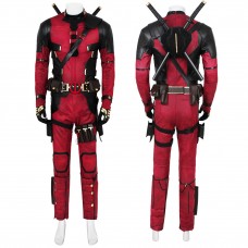 Deadpool 3 Wade Wilson Cosplay Costume Male Red Halloween Suit