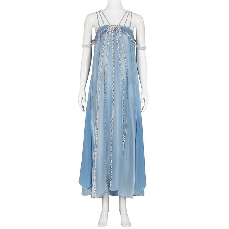 Star Wars Queen Padme Amidala Halloween Costume Women Cosplay Suit Blue Dress