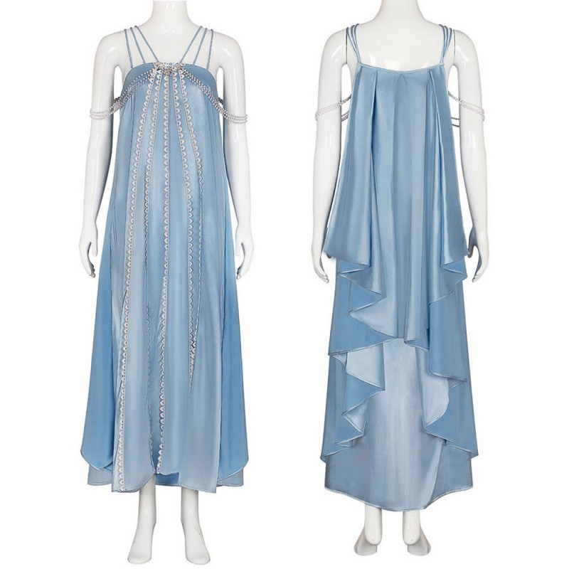 Star Wars Queen Padme Amidala Halloween Costume Women Cosplay Suit Blue Dress