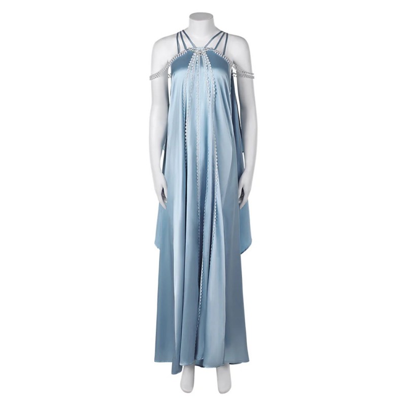 padme blue dress costume Padme Amidala Tatooine Outfit Cape Dress Star Wars Padme Costume Halloween Suit