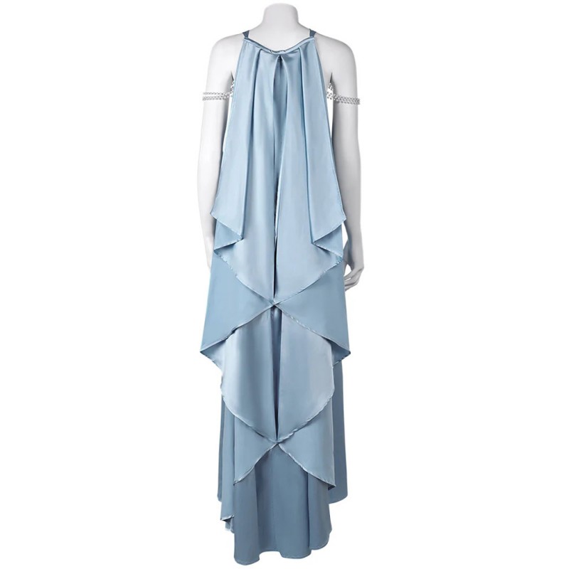 Star Wars Queen Padme Amidala Halloween Costume Women Cosplay Suit Blue Dress
