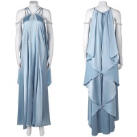 Star Wars Queen Padme Amidala Halloween Costume Women Cosplay Suit Blue Dress
