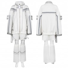 Cyberpunk Jacket Cosplay Costume Male White Halloween Suit