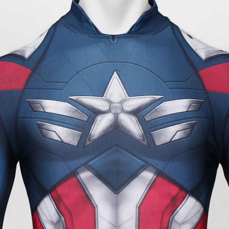 Captain America 4 Brave New World Falcon Sam Wilson Jumpsuit Cosplay Costume Male Suit