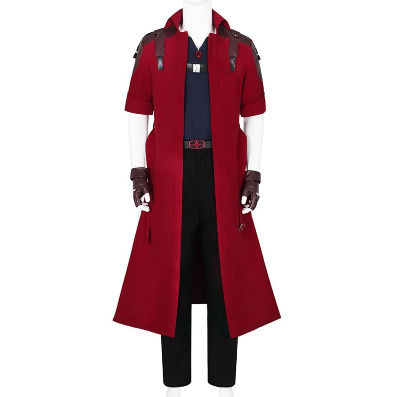 Devil May Cry 5 Dante Cosplay Costume DMC Halloween Suit Red Outfits