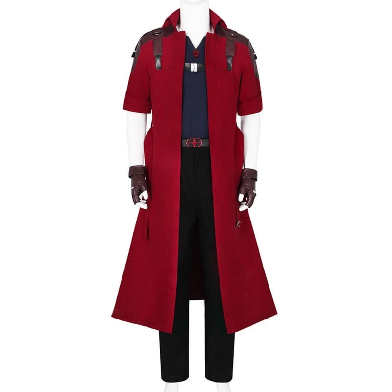 DMC 5 Cosplay Costume Dante Halloween Suit Red Outfits