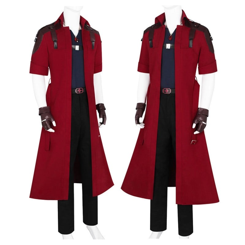 DMC 5 Cosplay Costume Dante Halloween Suit Red Outfits