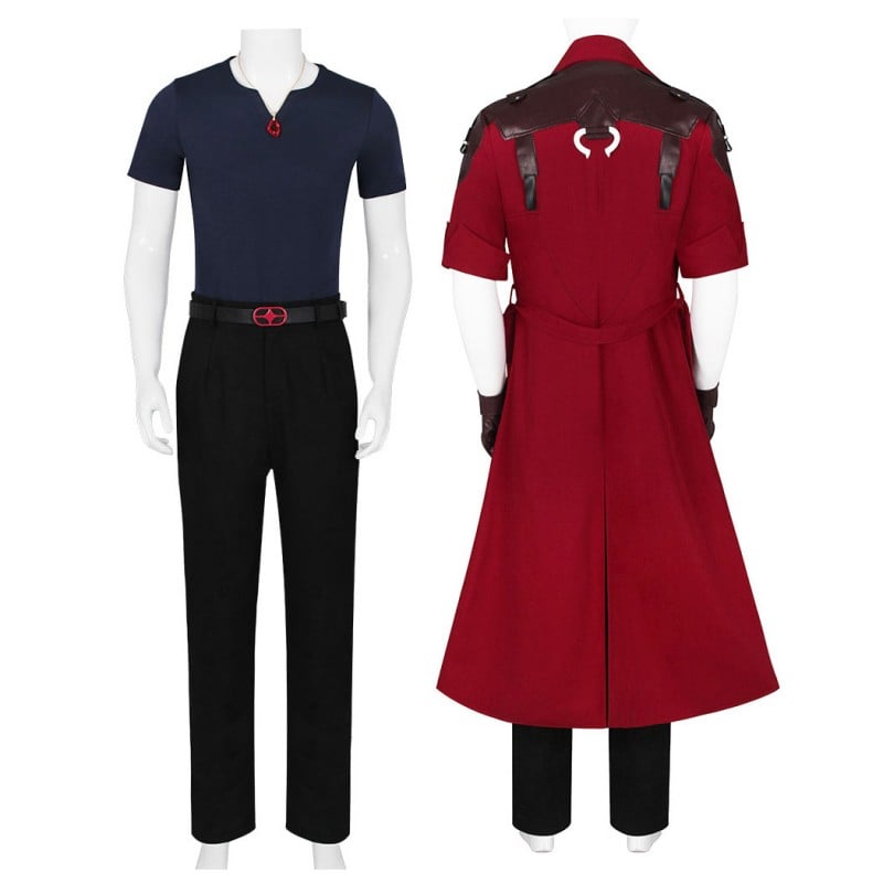 DMC 5 Cosplay Costume Dante Halloween Suit Red Outfits