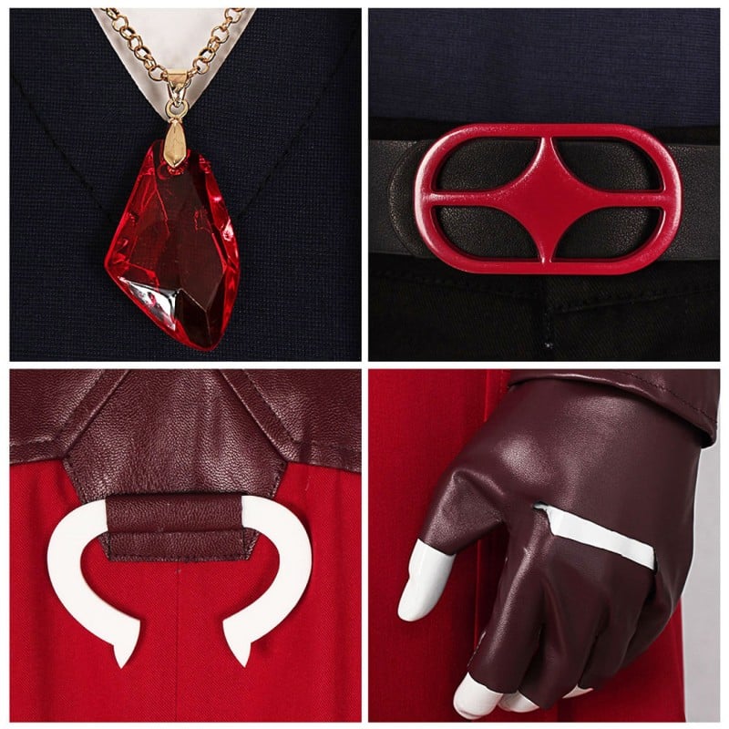 DMC 5 Cosplay Costume Dante Halloween Suit Red Outfits