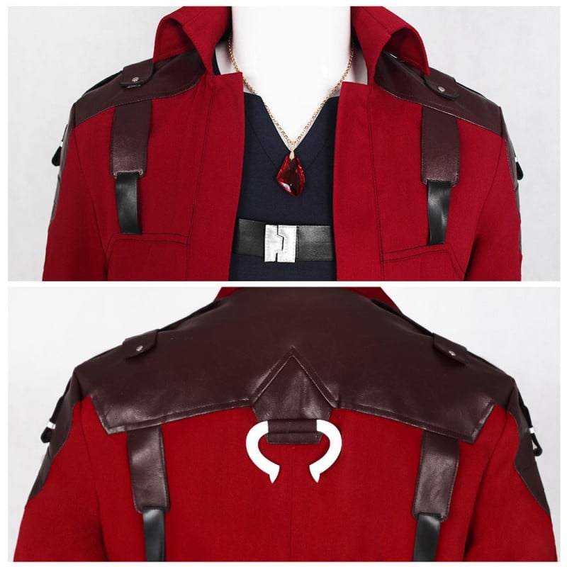 DMC 5 Cosplay Costume Dante Halloween Suit Red Outfits