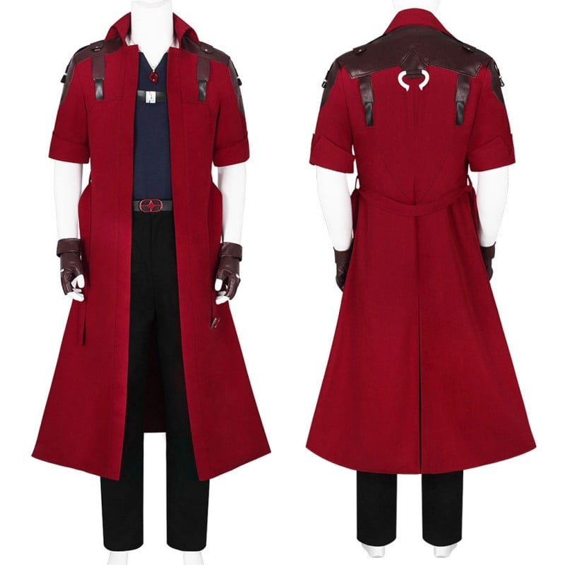 DMC 5 Cosplay Costume Dante Halloween Suit Red Outfits