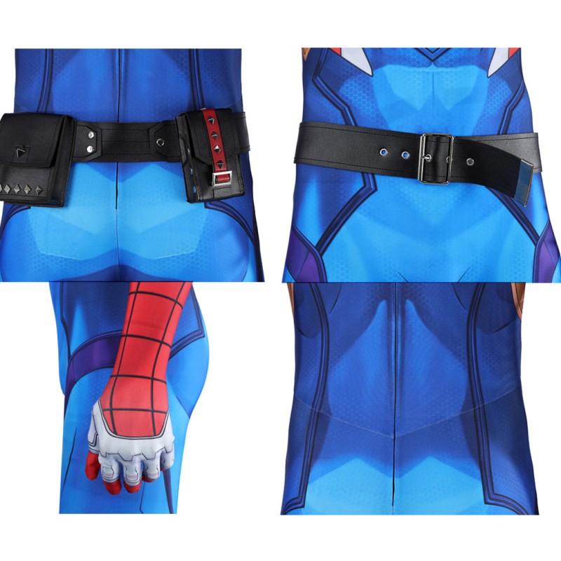 Spider-Punk 2099 Costume Marvel Rivals Halloween Cosplay Suit
