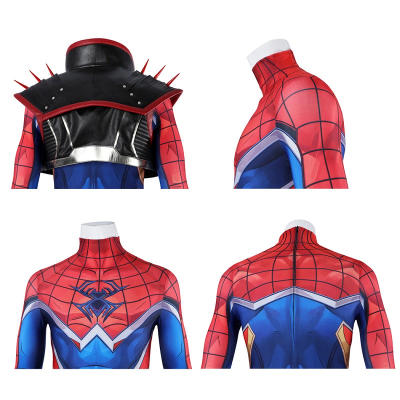 Spider-Punk 2099 Costume Marvel Rivals Halloween Cosplay Suit