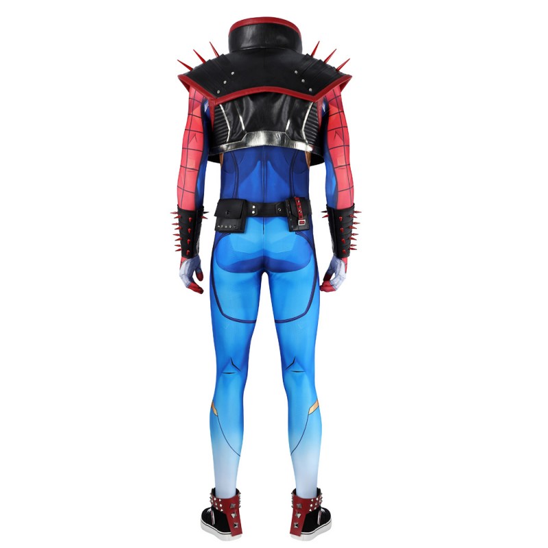 Spider-Punk 2099 Costume Marvel Rivals Halloween Cosplay Suit