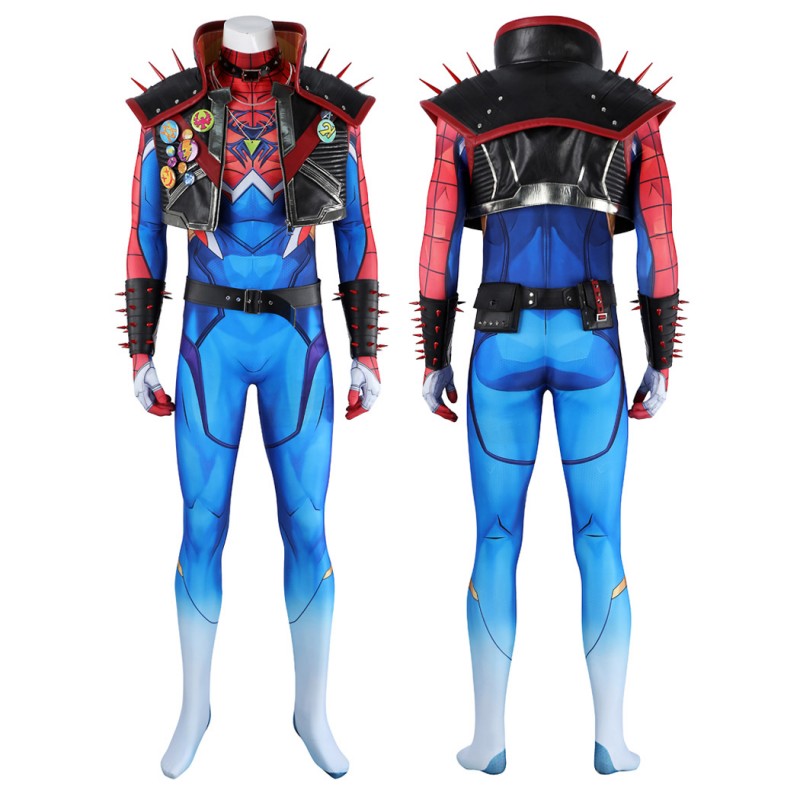 Spider-Punk 2099 Costume Marvel Rivals Halloween Cosplay Suit