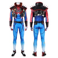 Spider-Punk 2099 Costume Marvel Rivals Halloween Cosplay Suit