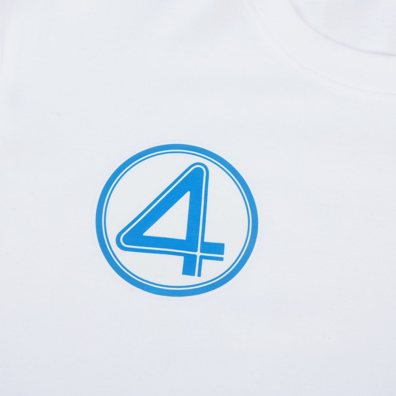The Fantastic Four First Steps T-Shirt White Halloween Cosplay Costume