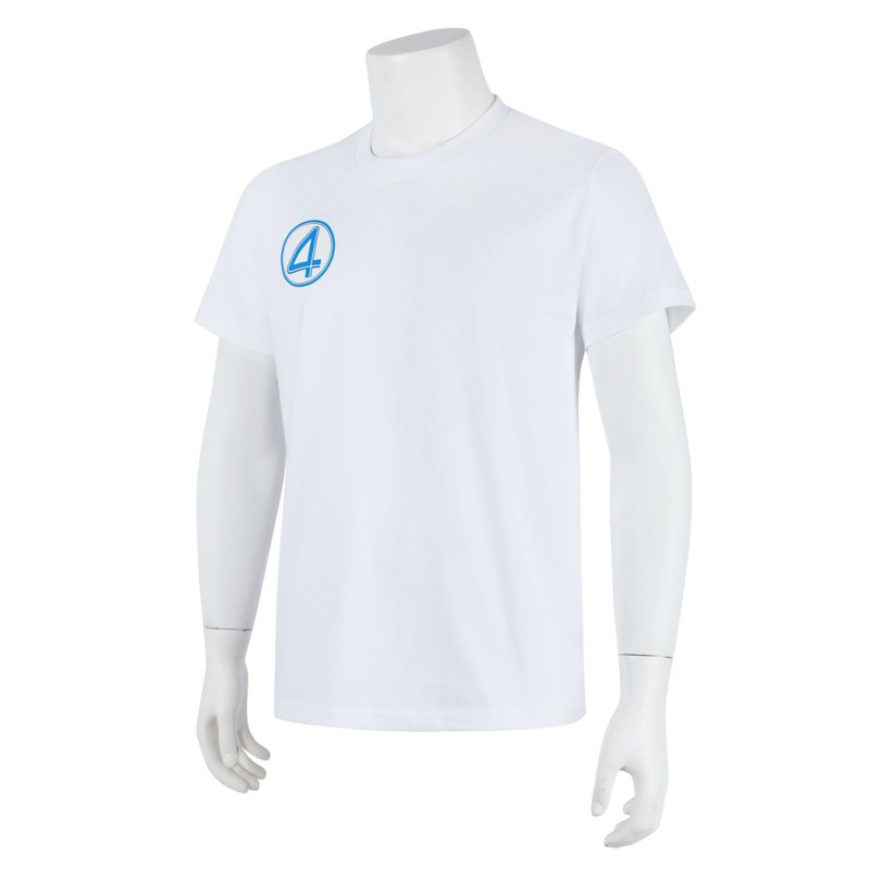 The Fantastic Four First Steps T-Shirt White Halloween Cosplay Costume