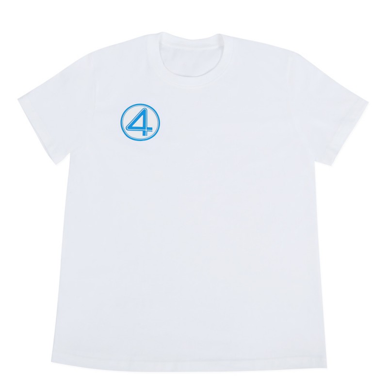 The Fantastic Four First Steps T-Shirt White Halloween Cosplay Costume