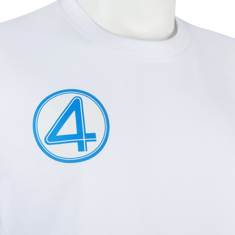 The Fantastic Four First Steps T-Shirt White Halloween Cosplay Costume