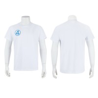The Fantastic Four First Steps T-Shirt White Halloween Cosplay Costume