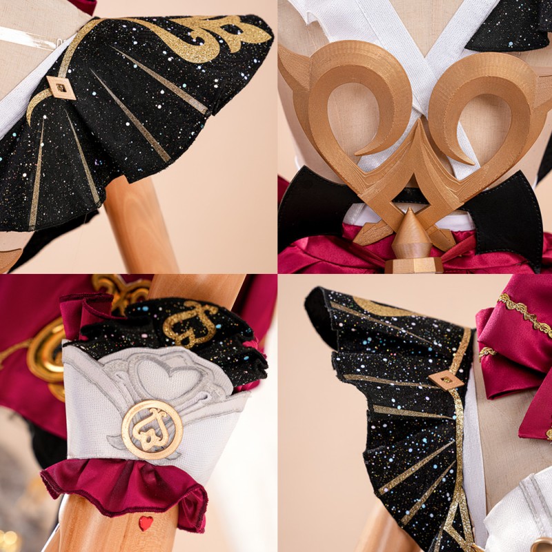 Genshin Impact Escoffier Costume Game Halloween Women Cosplay Suit