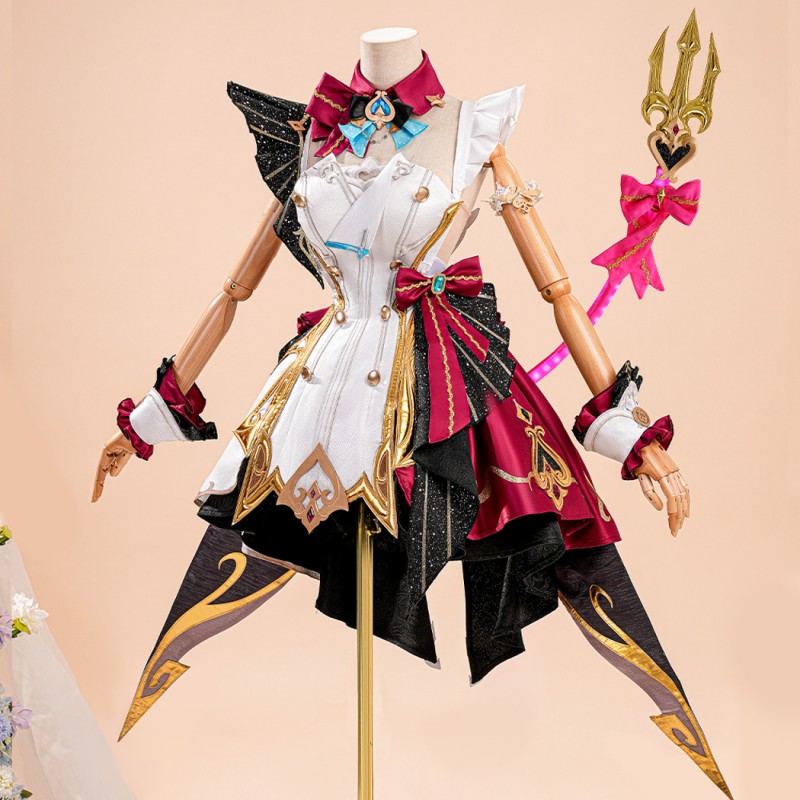 Genshin Impact Escoffier Costume Game Halloween Women Cosplay Suit