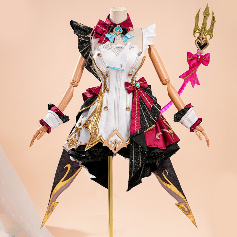 Genshin Impact Escoffier Costume Game Halloween Women Cosplay Suit