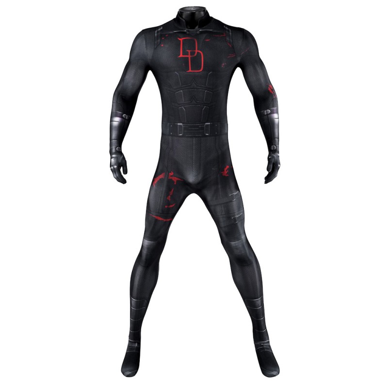 Daredevil Born Again Season 2 Black Suit Matthew Murdock Jumpsuit Cosplay Costume