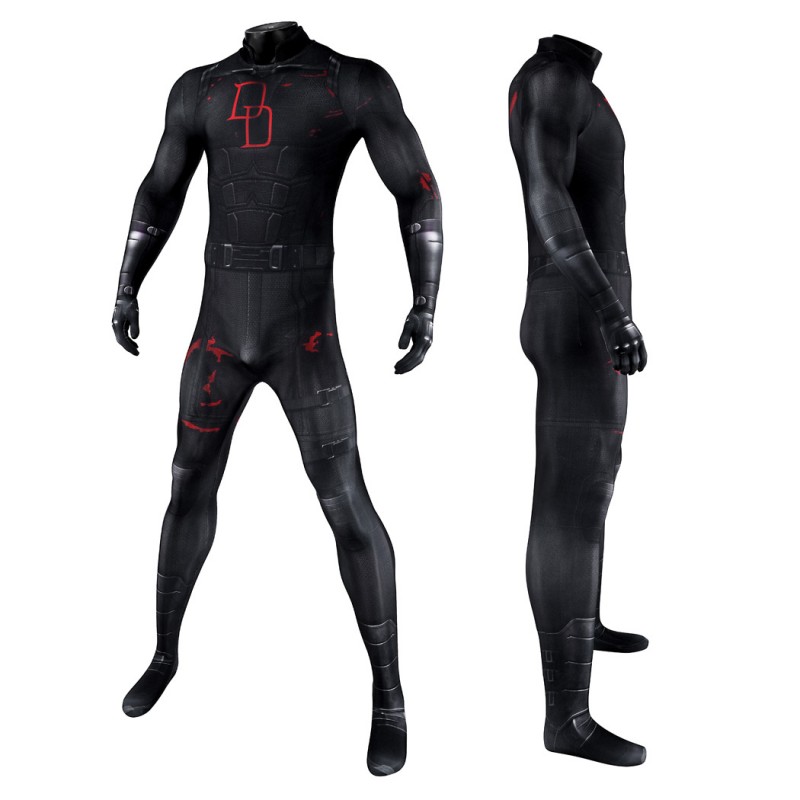 Daredevil Born Again Season 2 Black Suit Matthew Murdock Jumpsuit Cosplay Costume