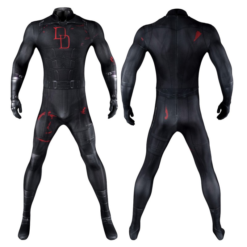 Daredevil Born Again Season 2 Black Suit Matthew Murdock Jumpsuit Cosplay Costume