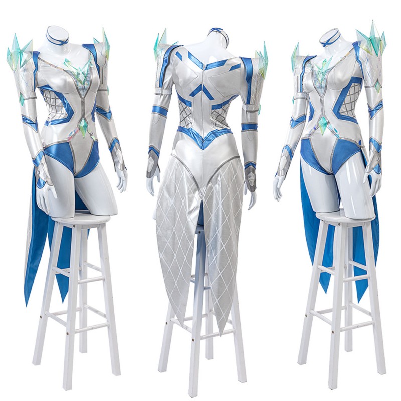 Marvel Rivals Emma Frost Costume The White Queen Halloween Cosplay Suit